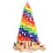 Costway 7ft. Unlit Rainbow Full Fir Artificial Christmas Tree